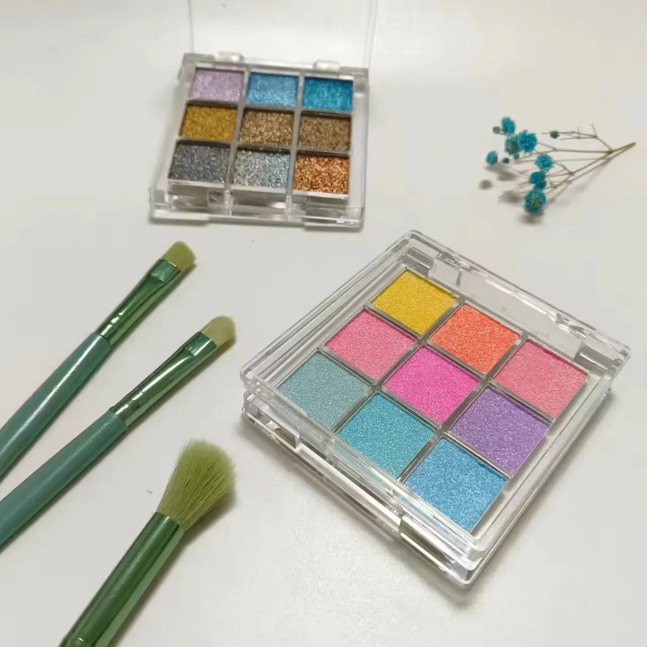 High-end super multi-chrome 9 color eyeshadow palette Perfect Color Shifting High Pigment duochrome multichrome