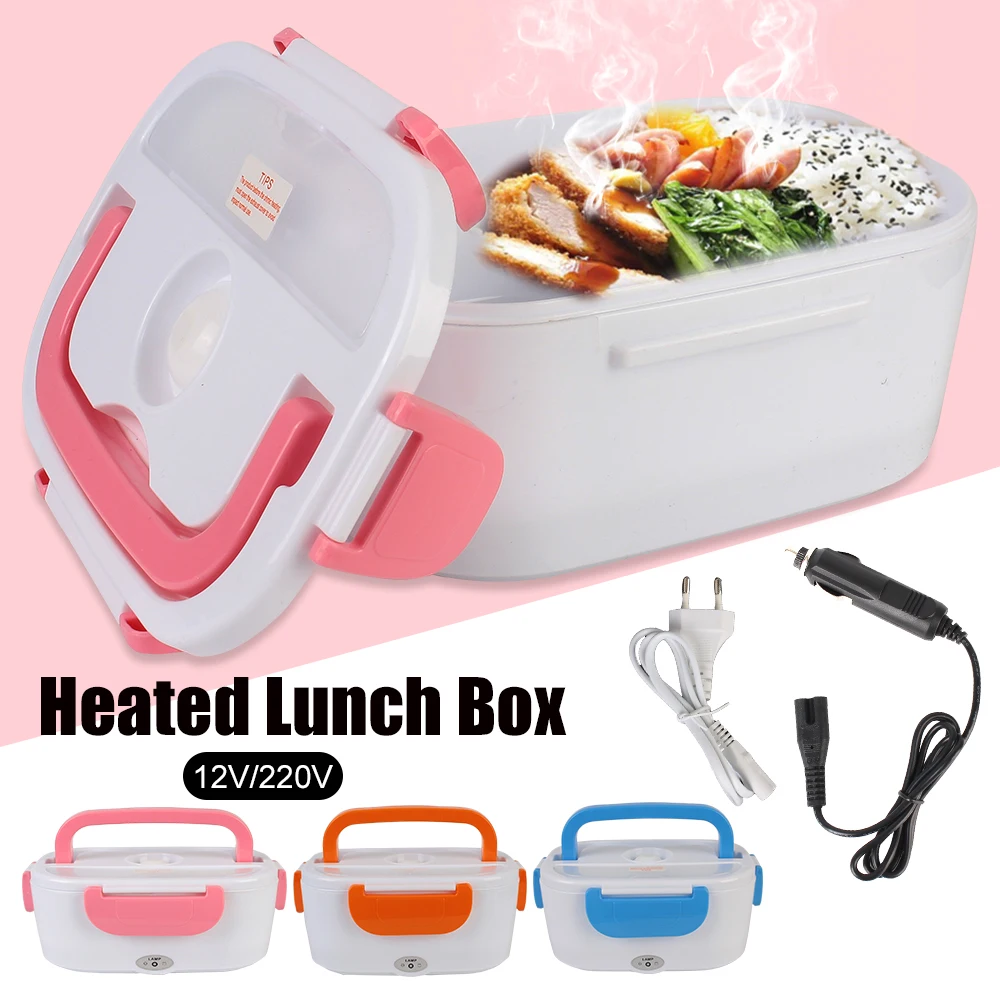 12v 220v Eu Plug Fast Heating Food Container Travel Car Work Heating