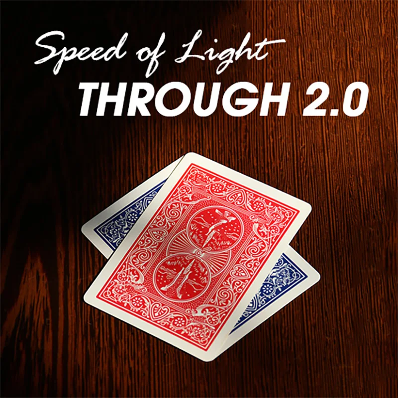 

Speed of Light Through 2.0 Magic Tricks Playing Card Transport Magia Magician Close Up Street Illusions Gimmicks Mentalism Props