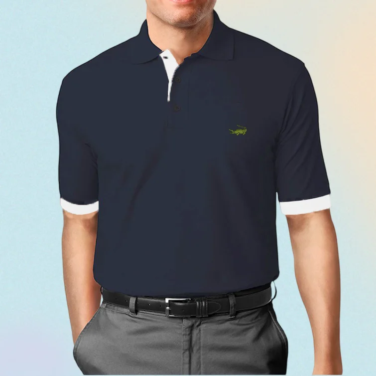 

Men Spring Summer Fashion Pure Color Short Sleeve Polo Shirt Men Casual Polyester Quick Drying Polo Shirt .