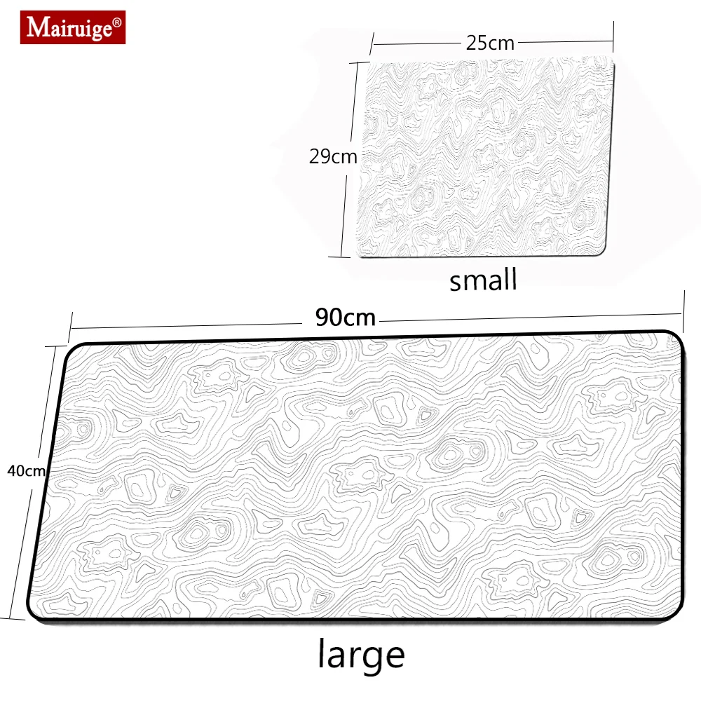 Grande Arte Mousepad Branco Preto Protetor de Mesa Pad na Mesa Almofadas Computador Mat Xxl Mouse Pad Pad Estendido Escritório Tapete Deskmat - Imagem 3