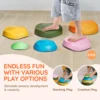 SucceBuy 5/6 PCS Balance Stepping Stones Kids Sports Toys Training Sensorial Social Games for Children Indoor or Outdoor Play