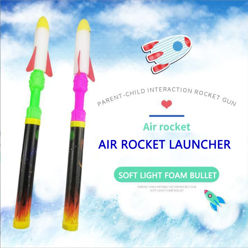 Kinder Raketenwerfer Schrittpumpe Power Air Pressed Stomp Outdoor Familienspiele Skyrocket Geburtstagsgeschenke Sportspielzeug für Kinder – Detail 20