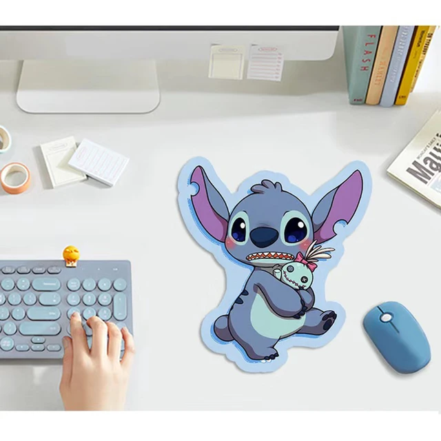 Tapis de souris en caoutchouc Stitch pour ordinateur de bureau, clavier,  polymère, durable, décoration, petit joueur, PC - AliExpress