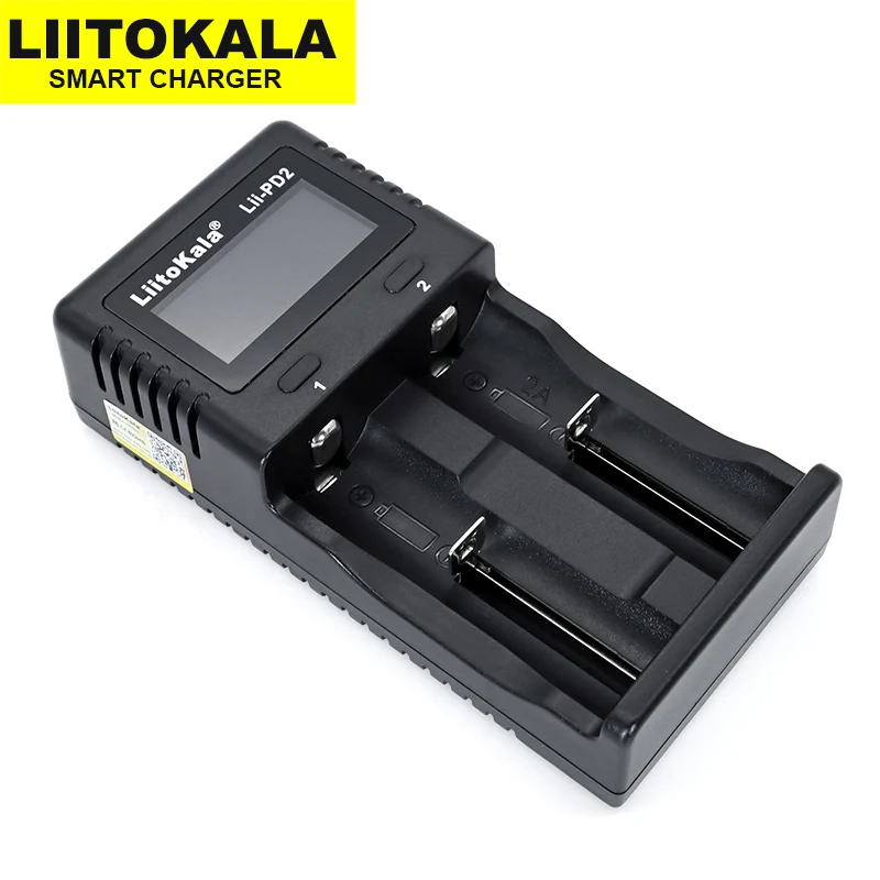 Charger Adapter Battery Charger USB Charging Cable Battery Charger Adapter New LiitoKala Lii-PD2 battery Charger for 18650 26650 21700 18350 AA AAA 3.7V/3.2V/1.2V lithium NiMH batteries