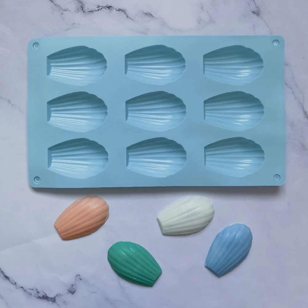 

9 Even Madeleine Silicone Shell Cake Mold Baking Pan Mould Cookies Biscuit Chocolate Bakeware Tools Kitchen Accessories Dessert
