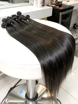 Peruvian Raw Human Hair Bundles 30 Inch Straight 3 4 Bundles Virgin Remy Hair Weft Extensions Women Sew In quickly Weave Bundles 1