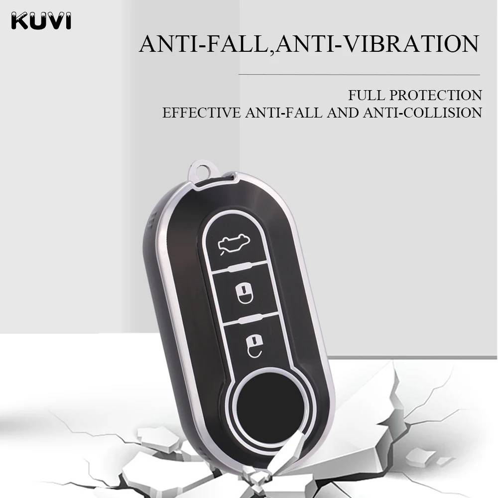 Premium TPU Flip Key Case Cover