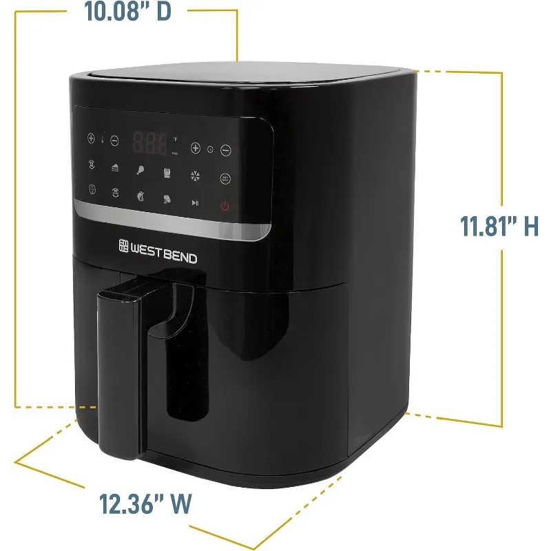 Compact Air Fryer 5-Quart Capacity 6