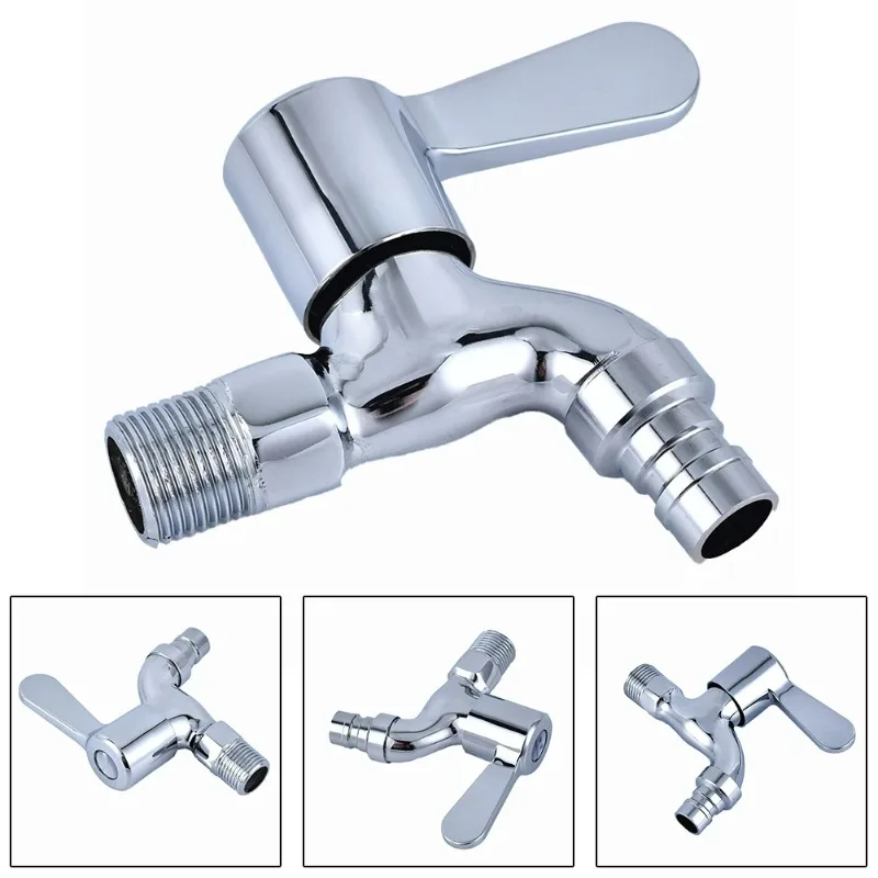 Washer Faucets In-wall Copper Faucet Valve Core Washing Machine Faucet 1/2 4-point Water Inlet For Household Improvement