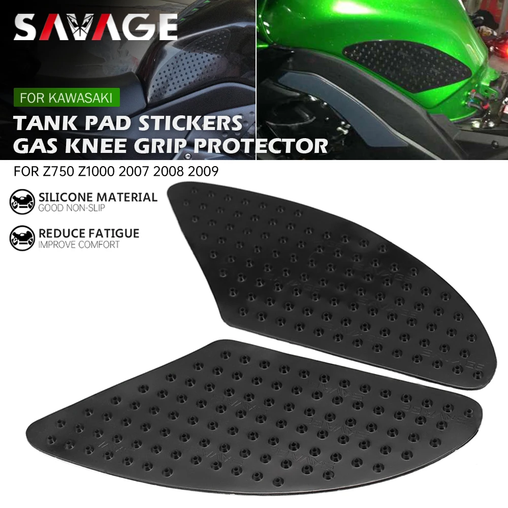 Motorcycle Tank Traction Pad Grips Rubber Gas Tank Decals Knee Protector For Kawasaki Ninja ZX6R 2009-2015 