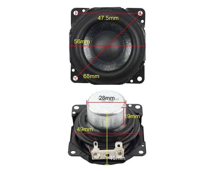 Ghxamp-alto-falante de Neodímio para Sony Srs-xb31 Super Veneno Cone de Papel de Mica Especial Gama Completa High-end 56 mm 4ohm 16w Pcs - Image 4