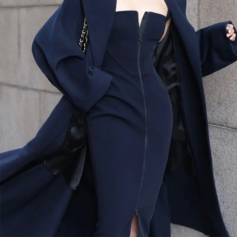 

Summer New Women's Camisole Dress Loose Commuting Casual High Waisted Sexy Backless Slim Fit Dress