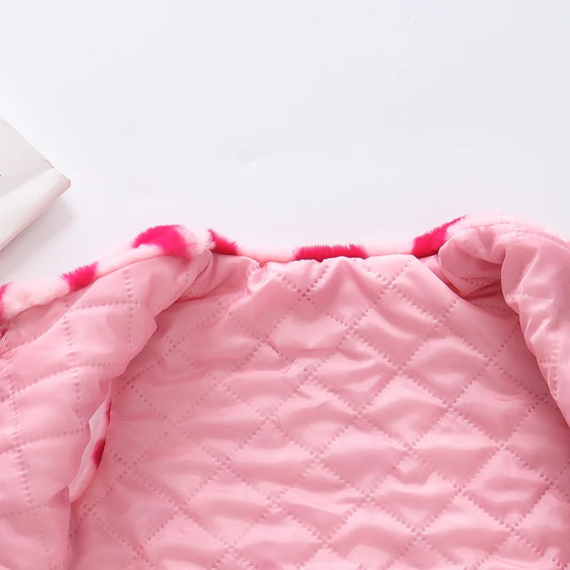 Infants Winter Baby Girl Vest Sweet Plush Vest Children's Clothes Bow Trend Tops Toddler Costume 0 To 3 Years Old Kids Outerwear