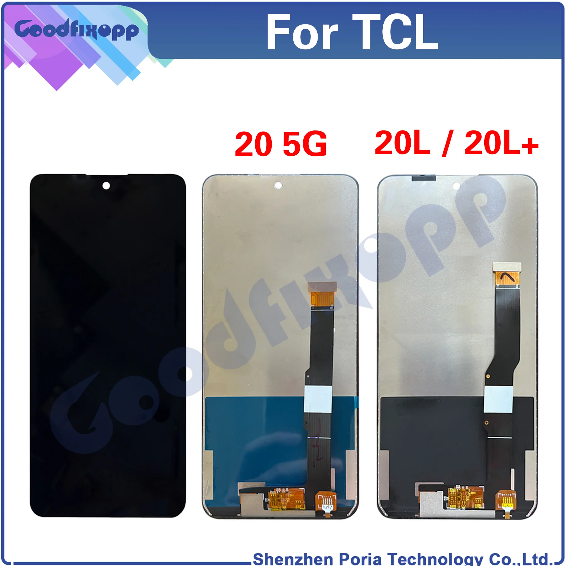Per Tcl 20 5G T781 / 20L 20 Lite T774H T774B / 20L + 20 Lite Plus T775H Display Lcd Touch Screen Digitizer Assembly Sostituzione