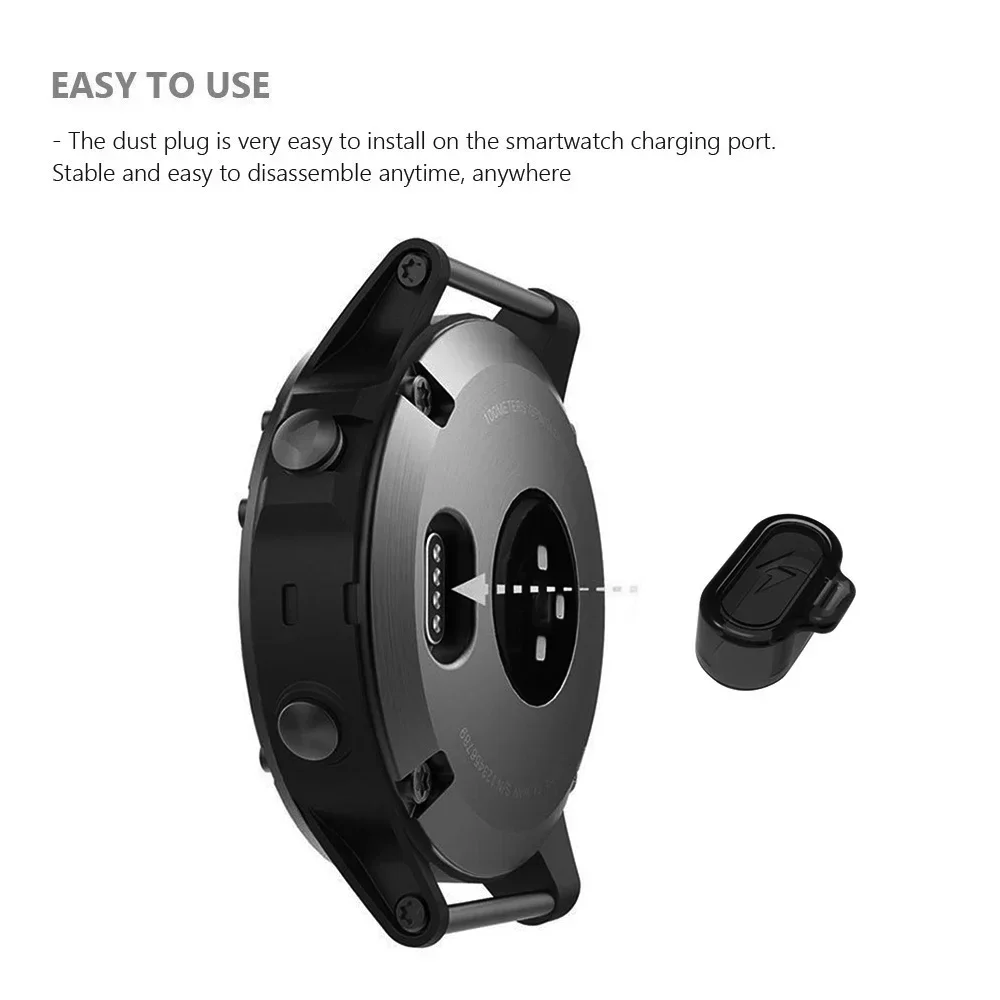 Charging Port Dustproof Plug Cover for Garmin Forerunner 955 945 255 Fenix 8 8X 7 Pro 7S 7X 6 6S 6X Tactix 7 Pro DustPlug Case