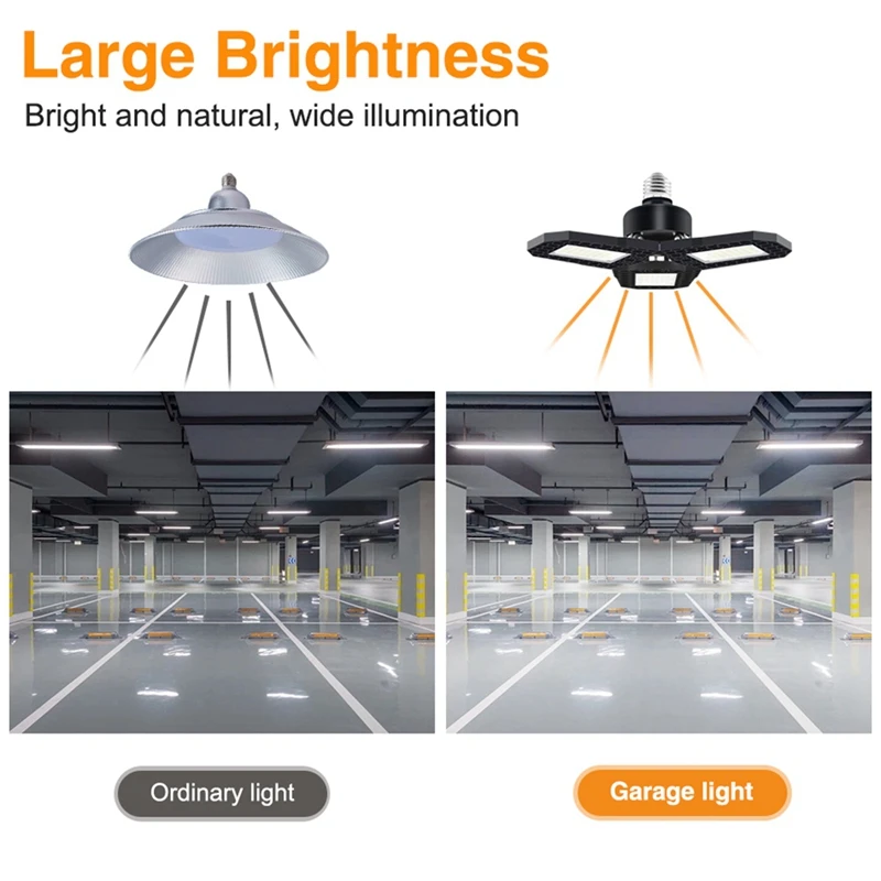 LED Garage Lamp Deformable Light High Adjustable Angle LED Light For Workshop Industrial Lamp