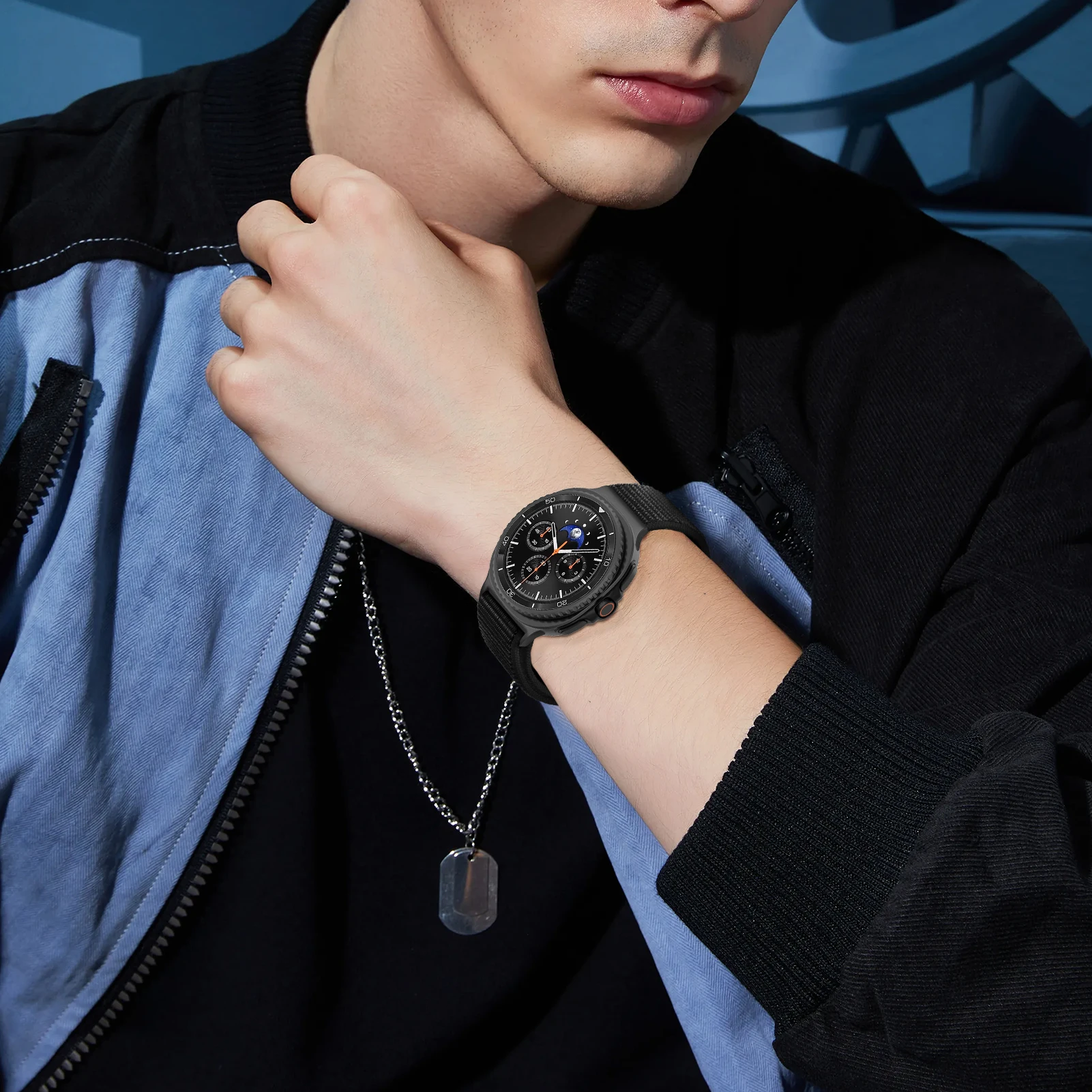 รูปสินค้า สายรัดกีฬาไนลอน Samsung Galaxy Watch 8 ยืดหยุ่น กระชับ ทนทาน