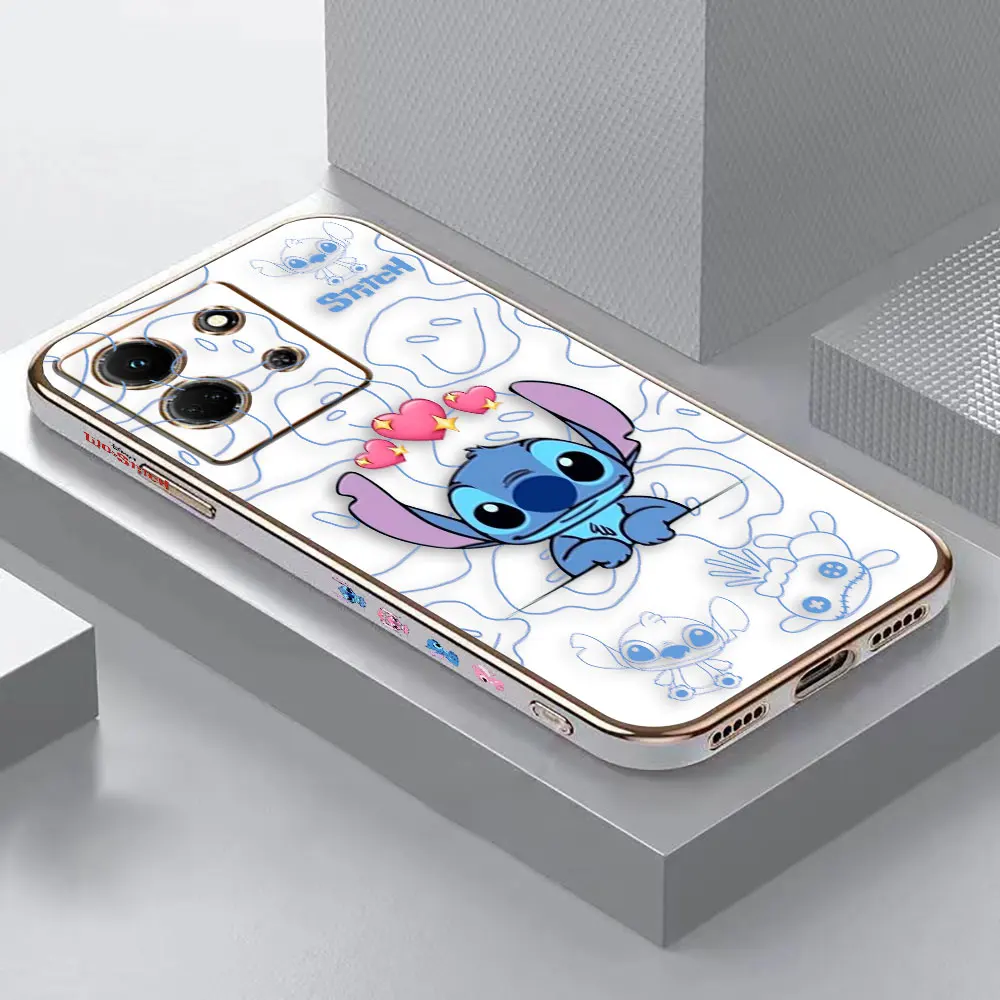 thumbnail image 1 of Smooth E-TPU Phone Case Infinix NOTE 30 12 G96 12I 11 10 10I SMART 5 6 7 8 ZERO 20 X 5G PRO Case Anime Lilo Stitch Angel Couple, 1 of 5