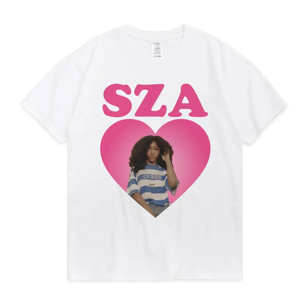 

Women Clothing SZA SOS Graphic Print T-shirt Hip Hop R&B Music Rapper 90s Vintage Short Sleeve Tees Streetwear Trend T Shirt Men