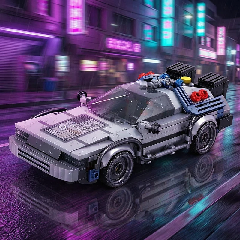 Time Machine Car MOC Building Blocks Set – 405 Pieces — 2