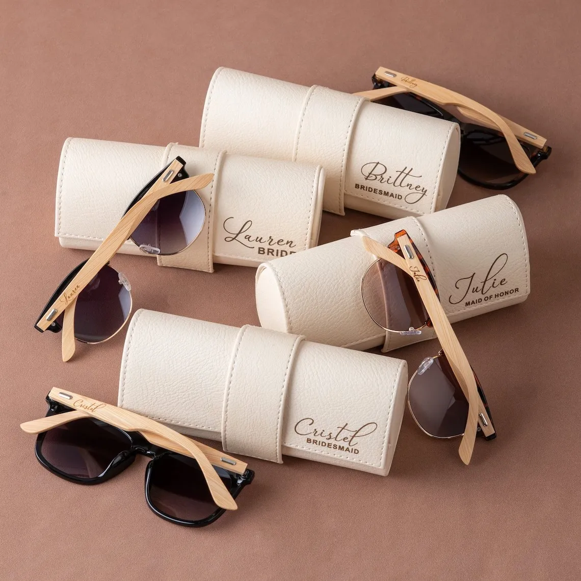 Personalized Beach Sunglasses with Box, Custom Sunglasses for