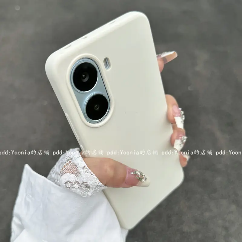 Liquid Silicone Stylish Anti-Fall Bumper Phone Case in Red