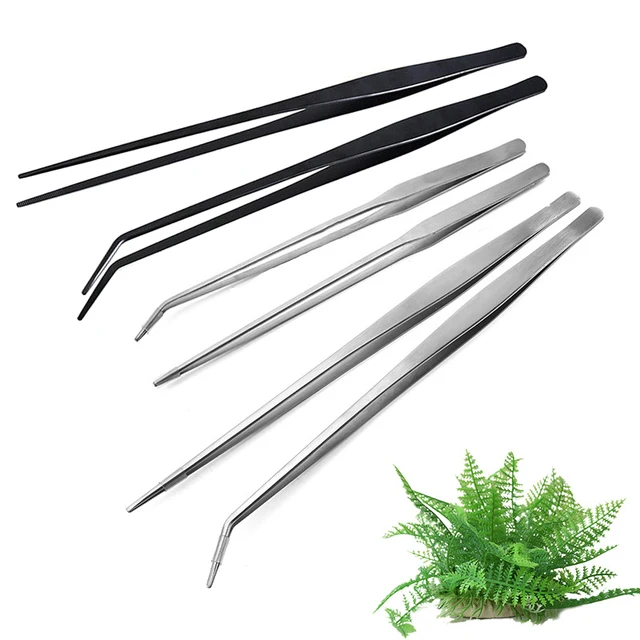 Stainless Steel Aquatic Plants tools tweezers for aquarium Fish Tank Aquascaping Tools Aquarium tools scissors cleaning tools 5