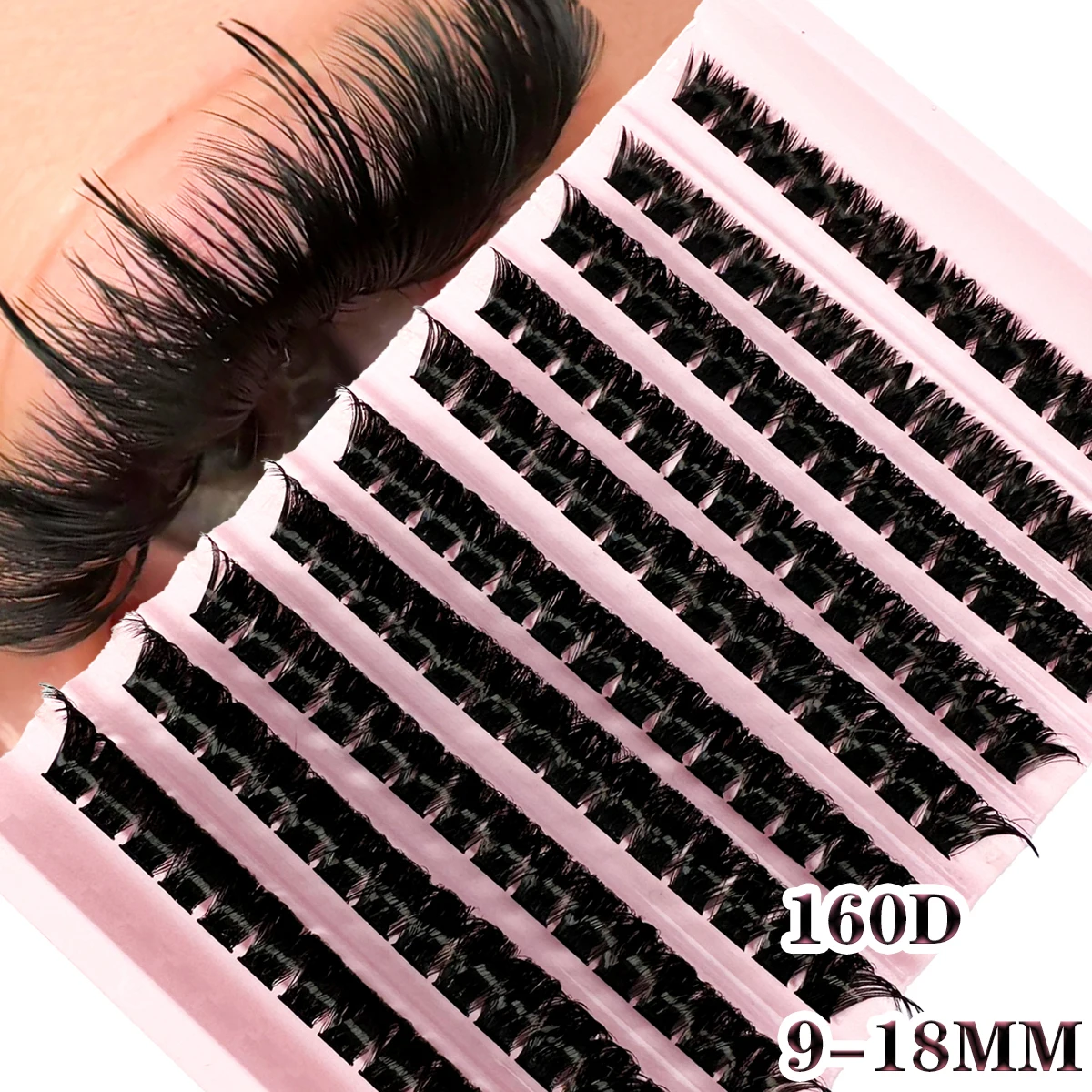 140 Bundles Cluster Eyelash Extensions