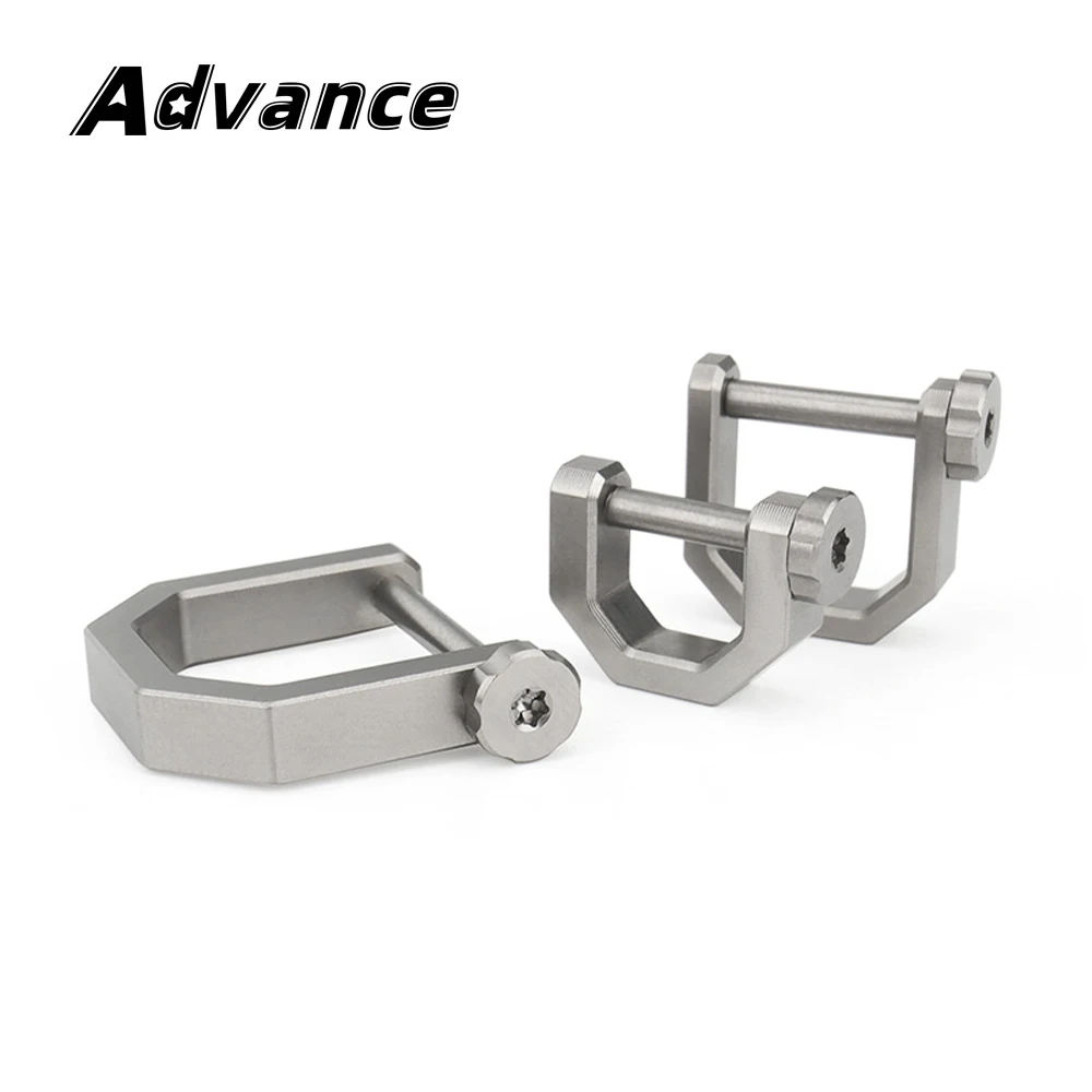 Key Chain Clip Titanium Alloy D Shape Horseshoe Buckle Keyring Car Buckle Accessories