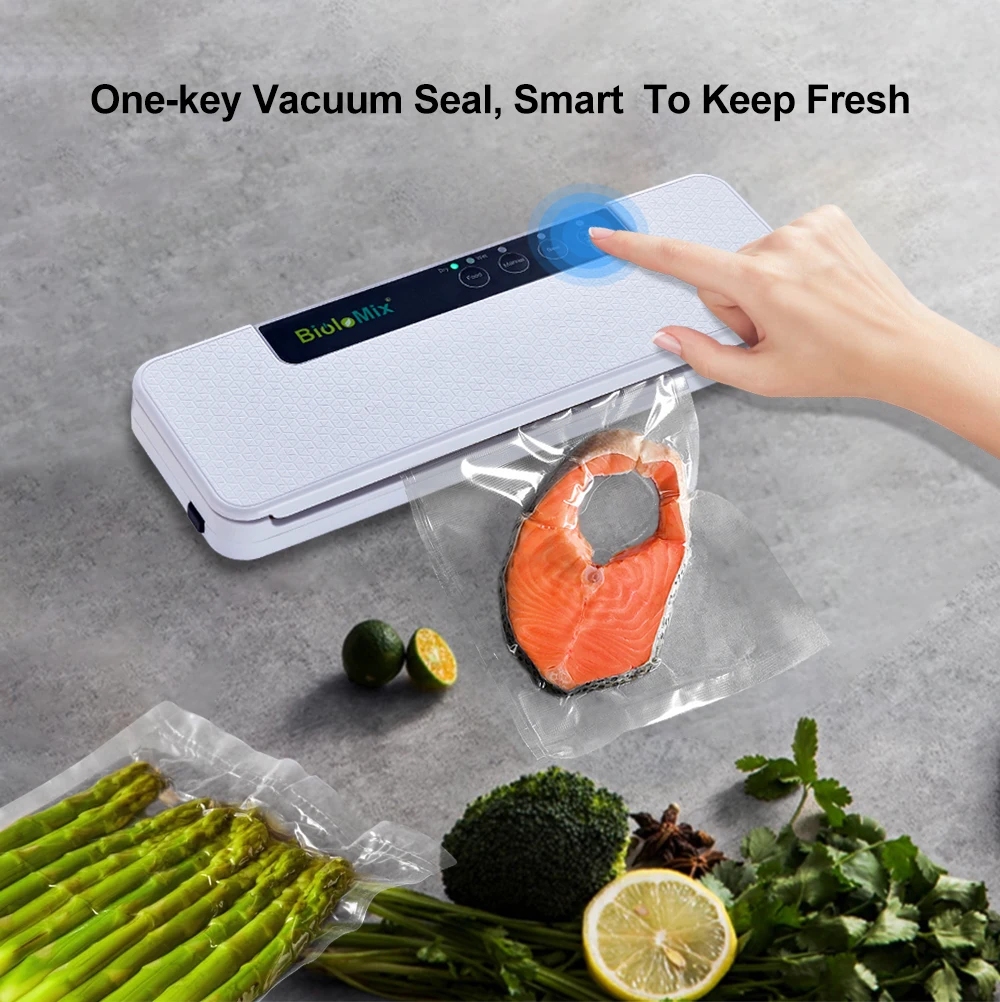 Automatic Vacuum Sealer Wet Or Dry Food Saver Packing Machine with 10pcs Free Bags for Sous Vide bag sealer food vacuum sealer