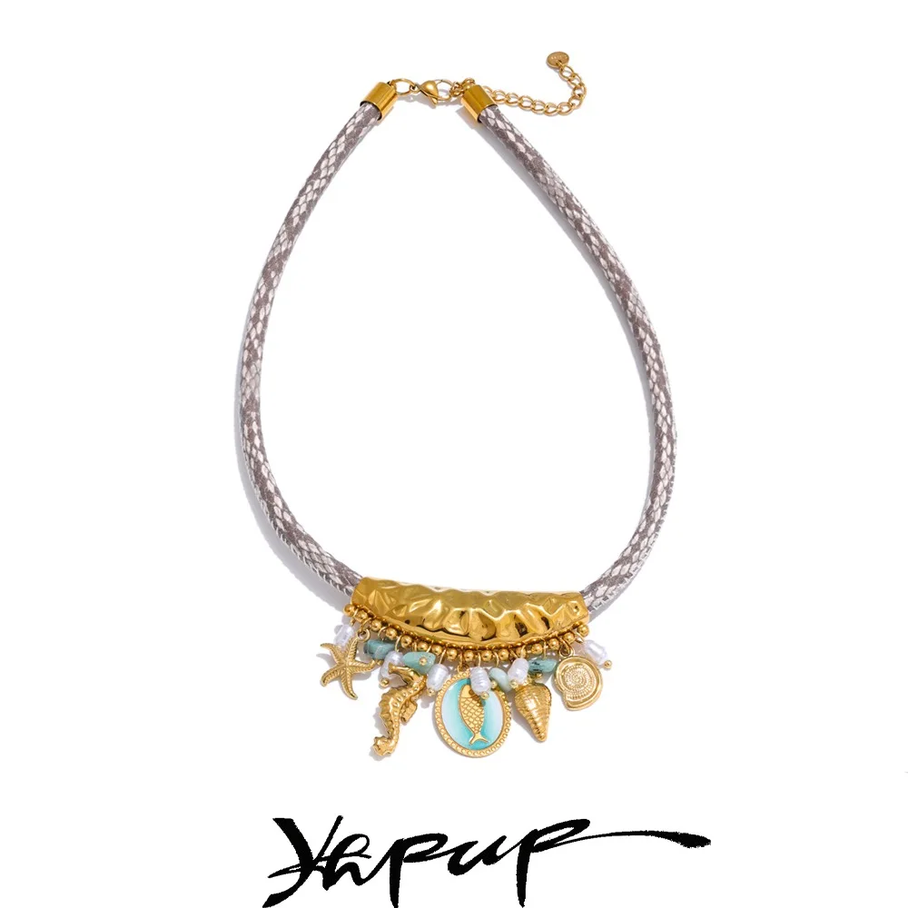 Yhpup Ocean Style Pearls Necklace
