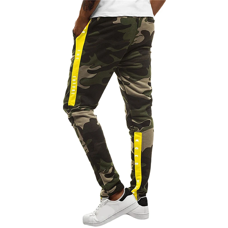 

Men Slim Joggers Sports Pants Camouflage Printed Casual Loose Gym Fitness Outdoor Running Cargo Sweatpants