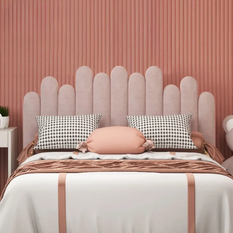 Modern Children's Room Headboards Anti-collision Headrest Bed Surround Self Adhesive Fabric Wall Sticker Cabecero Cama 135