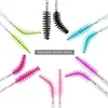 HUAZDS 300pcs Disposable Mascara Wands Eyelash Brush Spoolies for Eye Lash Extension, Eyebrow and Makeup Crystal Makeup Tools 6