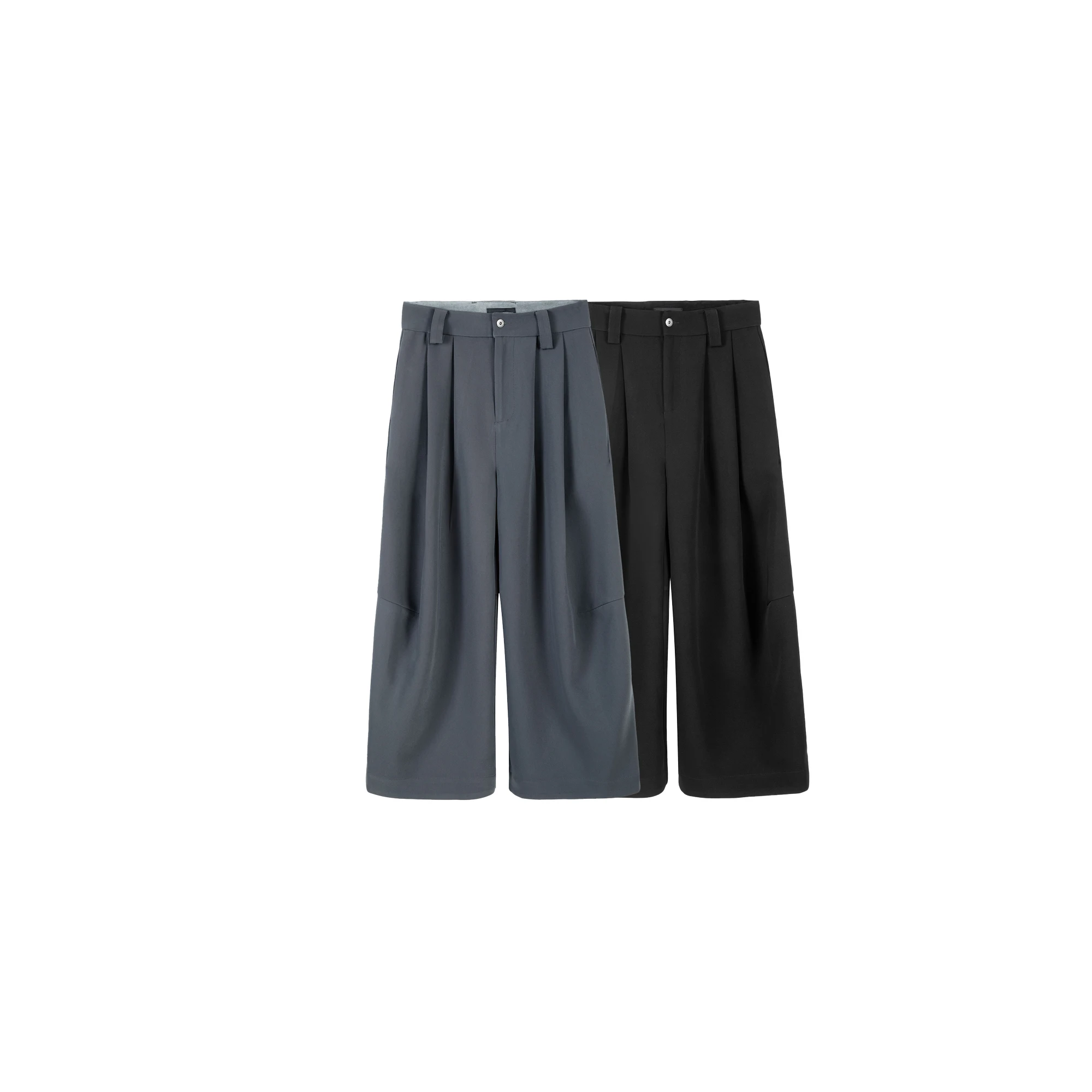 BAOVICTO Pleated Wide-leg Pants 変形ワイドパンツ パンツ