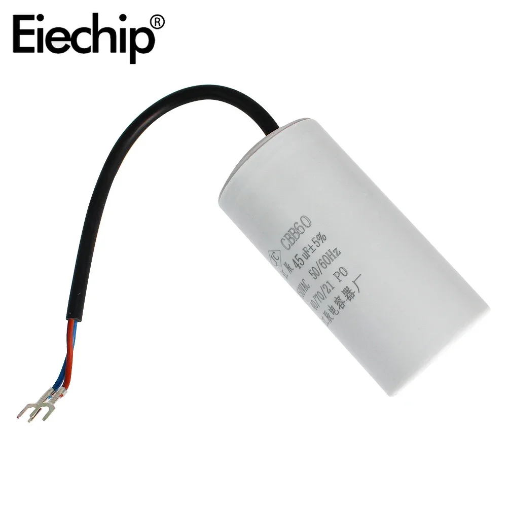 CBB60 450V Motor Run Capacitors AC Starting Capacitor 3/4/5/6/8/10/12/14/15/16/18/20/25/30/40/45/50/60UF for Washing Machine