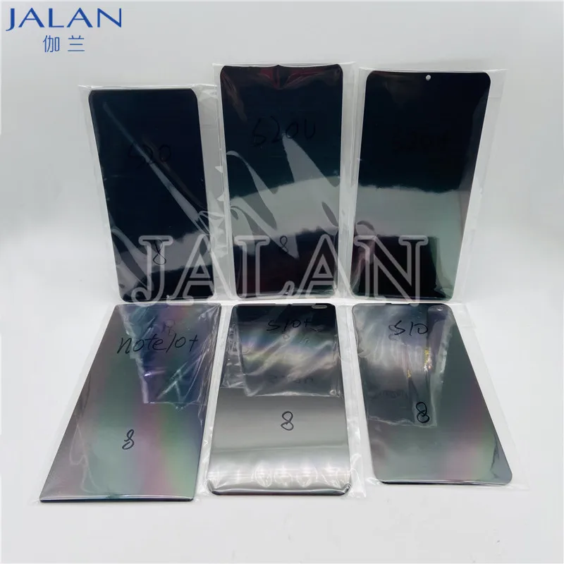 10Pcs Best Lcd Front Polarizer Film For Samsung Galaxy S8 S9 S10 S20 N8 N9 N10 Plus Lcd Display Repair Polarizing Film Sticker