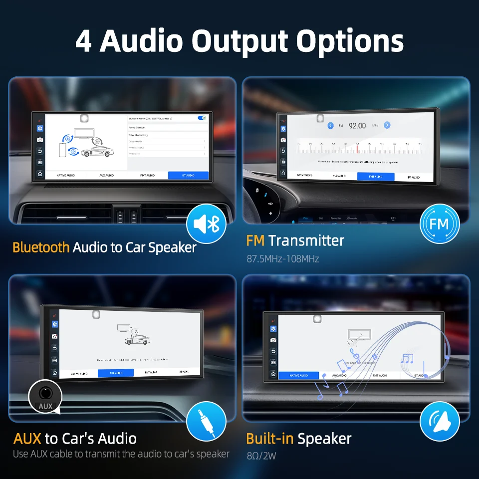Imagebon P70Plus 11,4 Zoll Android 15 6+128G CarPlay & Android Auto Dashcam Dual WiFi Google Play DVR Smart Split-Screen Dashcam – Detail 13
