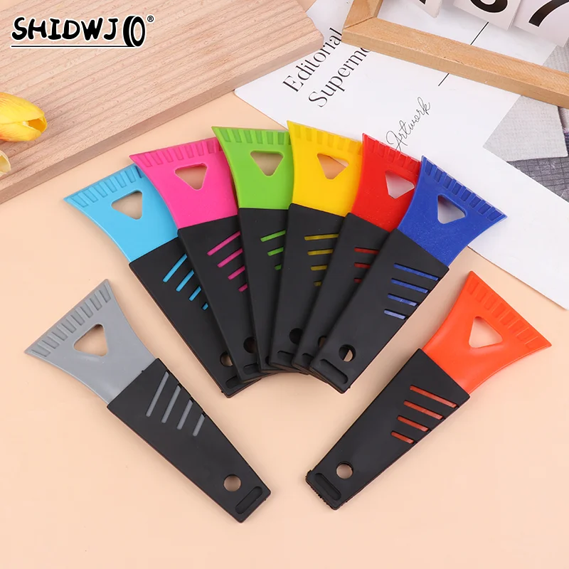 1Pcs Mini Plastic Spatula Ice Scrapper For Car Frost Removal Scraper Windshield Cleaning Tool Snow Cooler Fridge