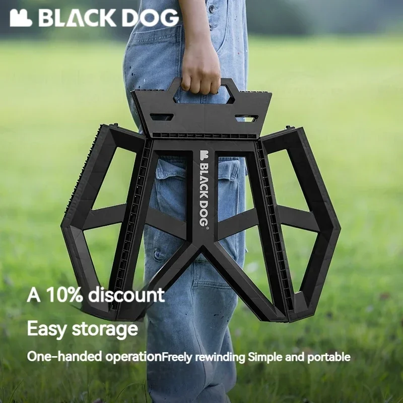 Folding Stool Outdoor Camping Ultralight Travel Fishing Beach Chair Small Stool Stable Portable Furniture Naturehike BLACKDOG