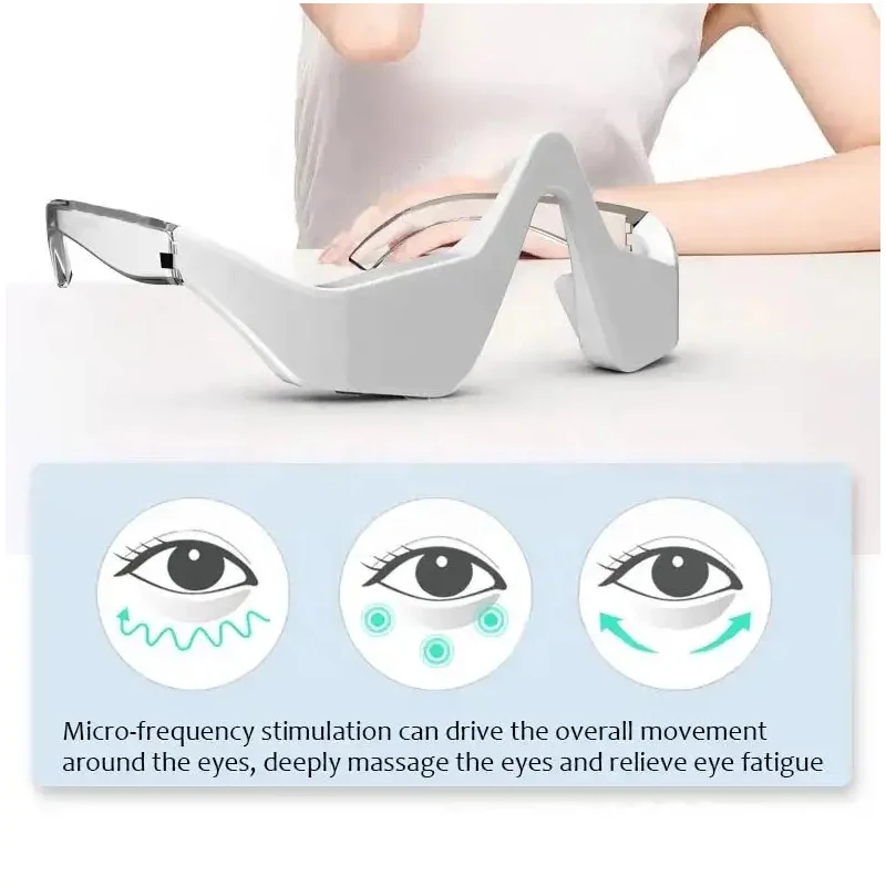 EMS Red Light Therapy Anti-Aging Eye Massager Eyes Fatigue Relief Relaxation Hot Compress Eye Care Massage Relieve Dark Circles 5
