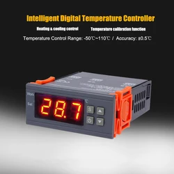 220V 24V 12V Smart Digital Temperature Controller Microcomputer Thermostat Regulator Heating Cooling Temperature Control