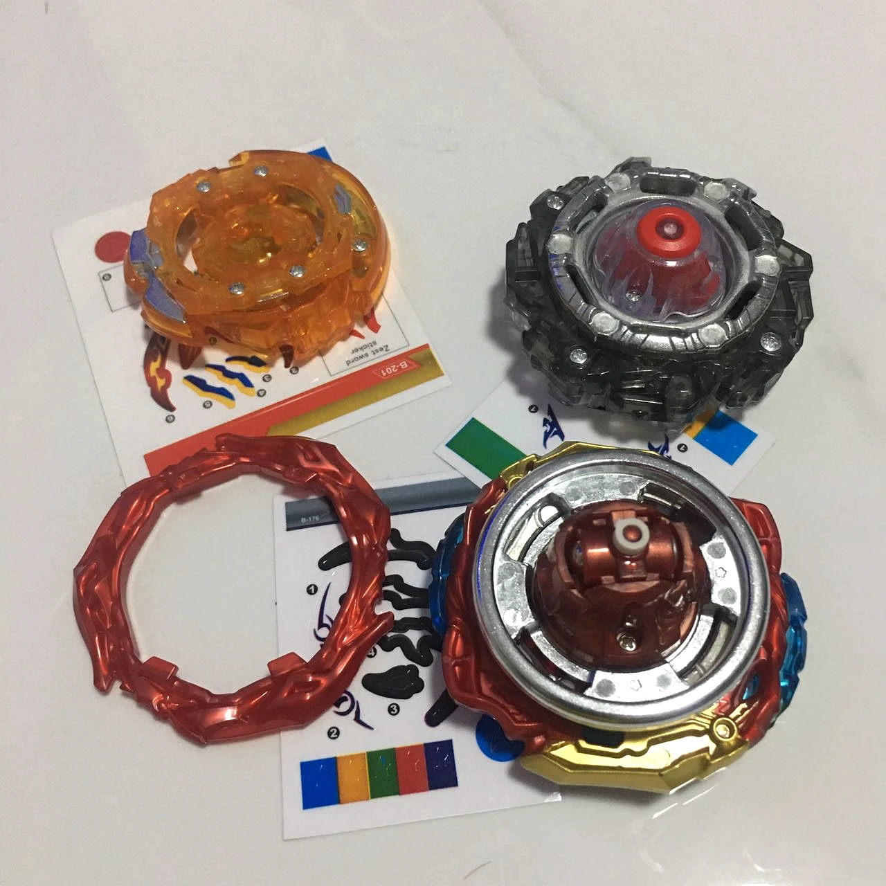 Spinning Top Toy Customize Set with A Gear