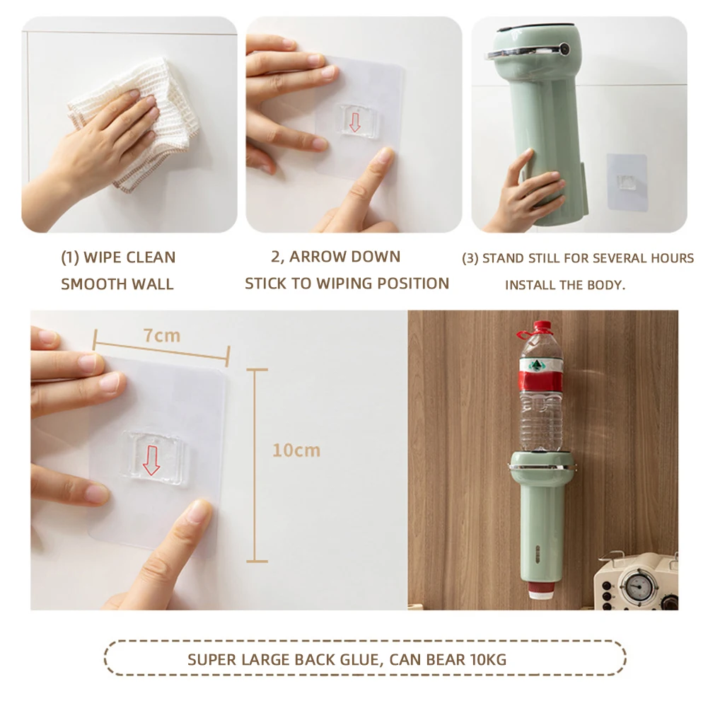 Disposable Cup Holder Dispenser Punch-free Paper Cup Holder Dispenser For Household Wall-mounted Dust-proof Rack Rack