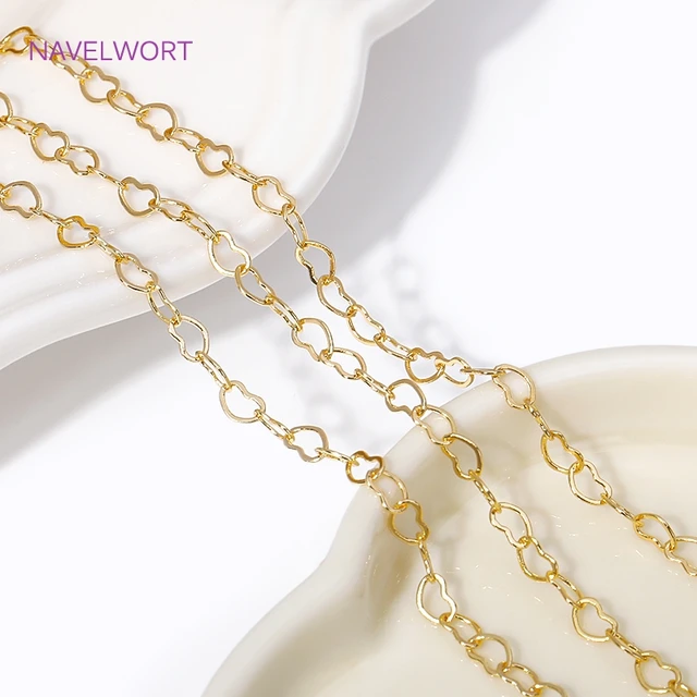 18k Gold Plated Chain Jewelry Making  Jewelry Chains Bulk Jewelry Making -  Wholesale - Aliexpress