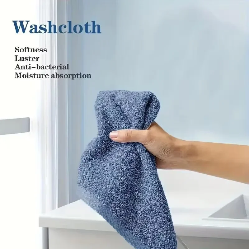 Super Soft Bamboo Washcloth & Hand Towel Set 5