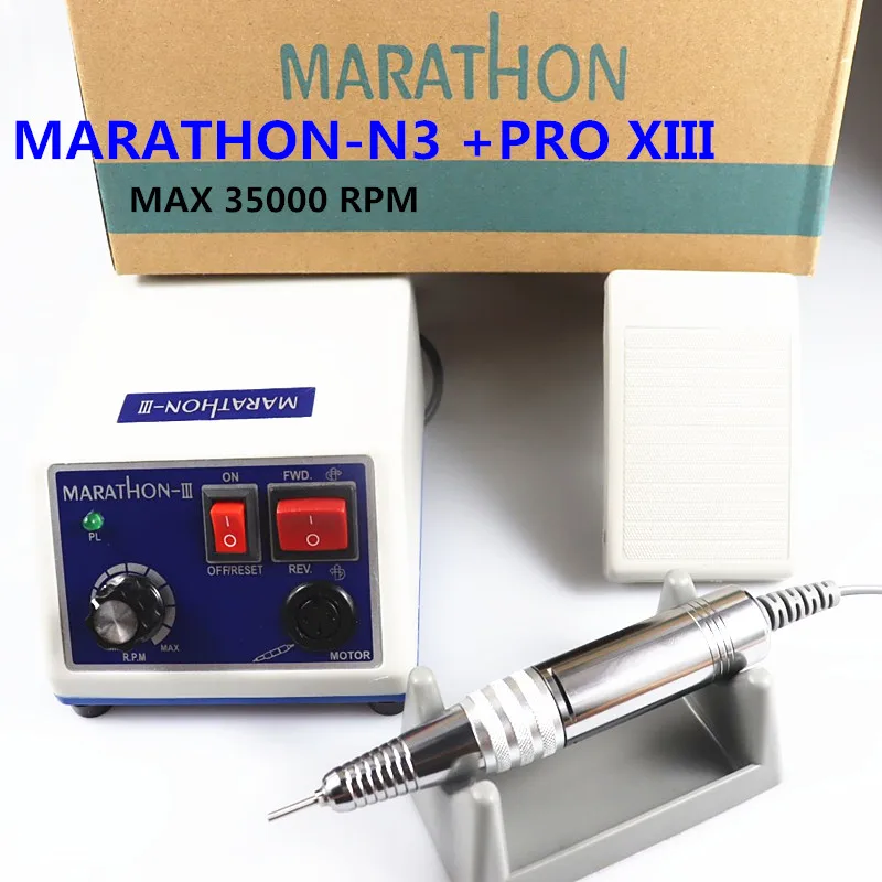 Description Picture 2 of itemStrong 210 Manicure Machine marathon -N3  65W Micromotor 35000RPM PRO XIII Handpiece Electric Nail Drills Nail Art Equipment