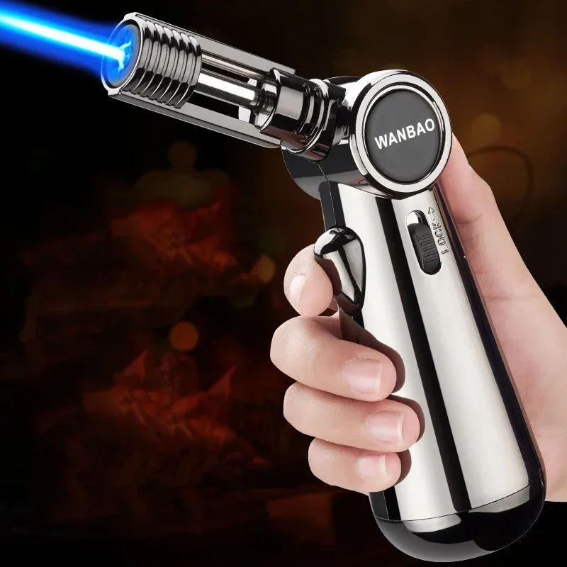 

Windproof Torch Lighter BBQ Kitchen Cooking Jet Turbine Smoking accessoriesHigh Capacity Spray Gun Jewelry Metal Welding Gifts