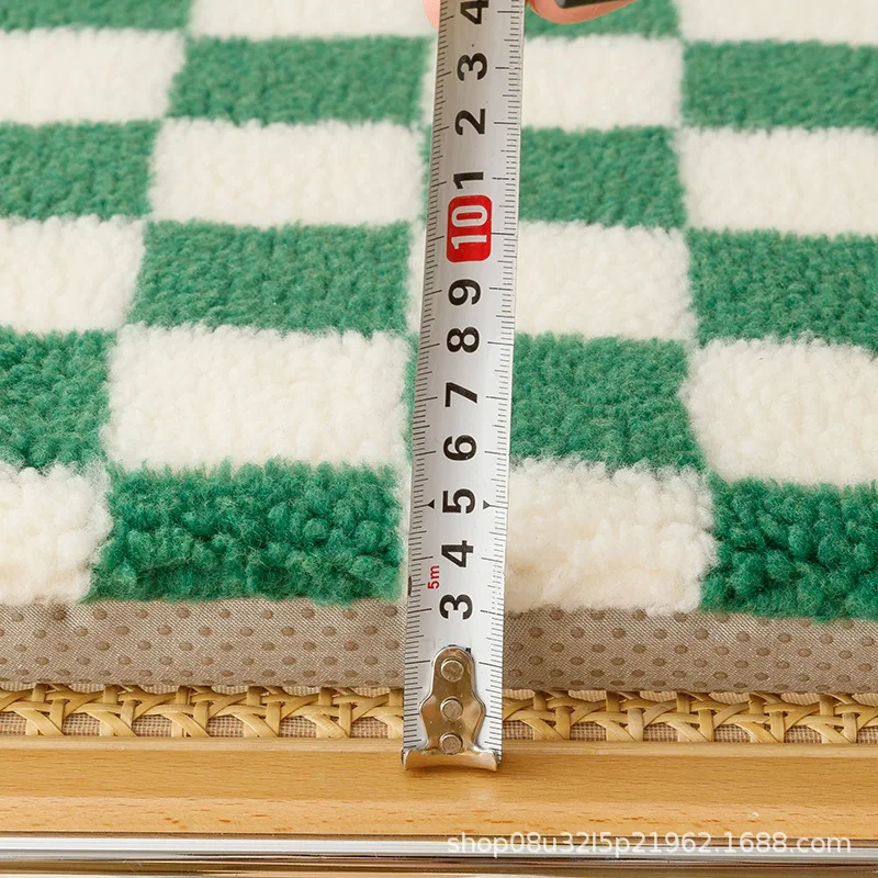 Ins Checkerboard Cushion for Home and Office Decor, Non-Slip Square Cushion, Student Chair Pillow, Sofa Pad 2